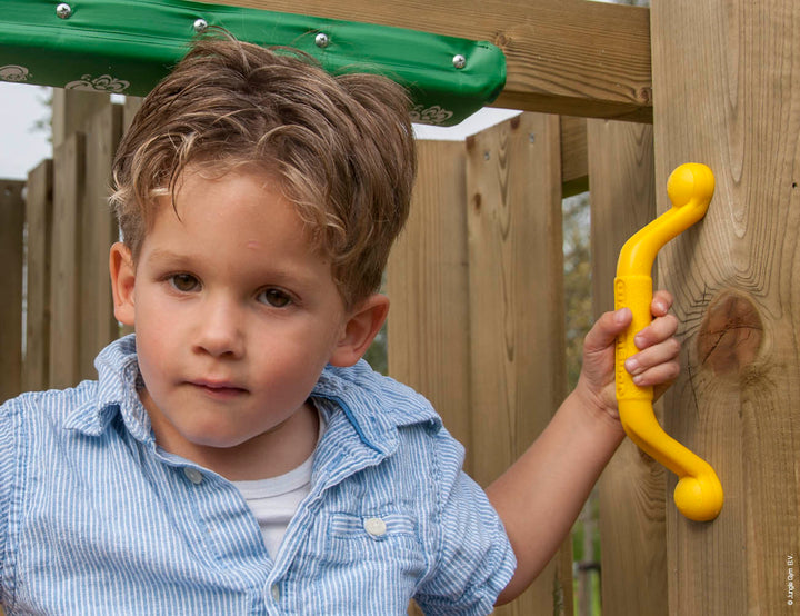 Jungle Castle | Wooden climbing frame with slide & clatter bridge