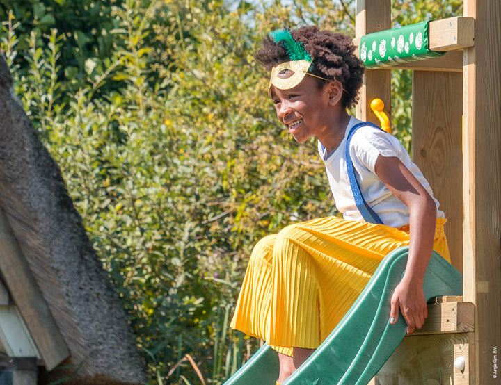 Jungle Totem | Wooden climbing frame with swing & climbing net